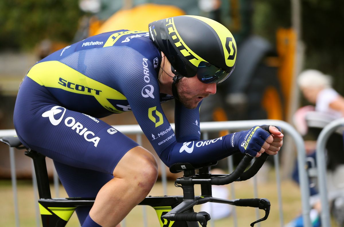 Luke Durbridge (Orica-Scott) racing against the clock