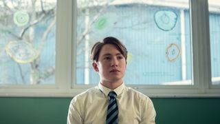 Kit Connor as rugby player Nick Nelson in 'Heartstopper'.