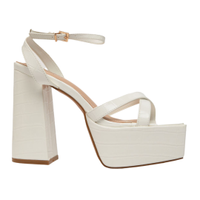 Simmi White Divine Platform High Heels, £40 | Schuh