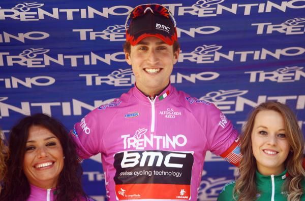 Taylor Phinney of the USA on top of the podium for BMC