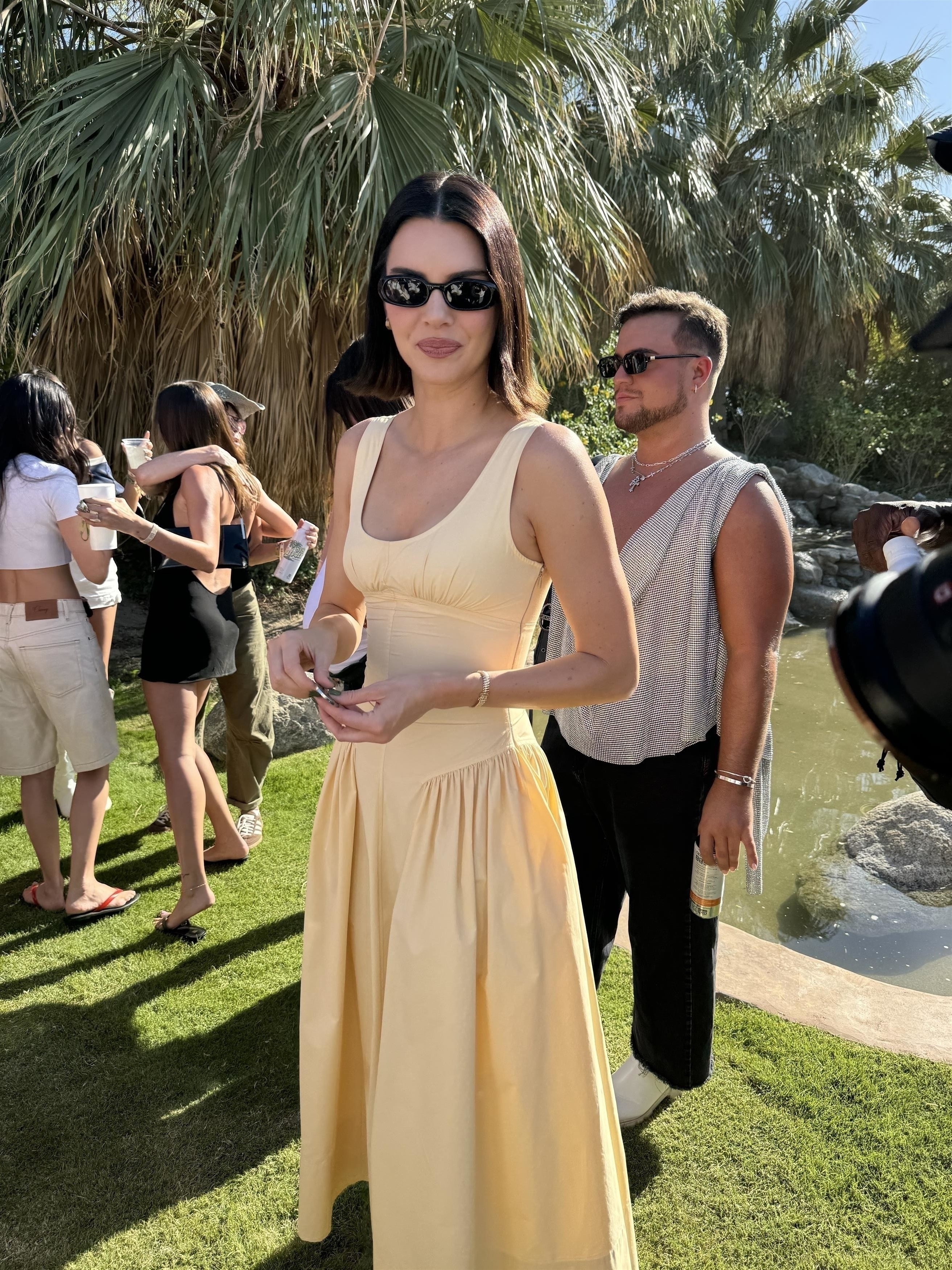 Kendall Jenner's Coachella outfit: a yellow dress