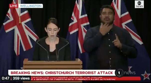 New Zealand Prime Minister Jacinda Ardern. 