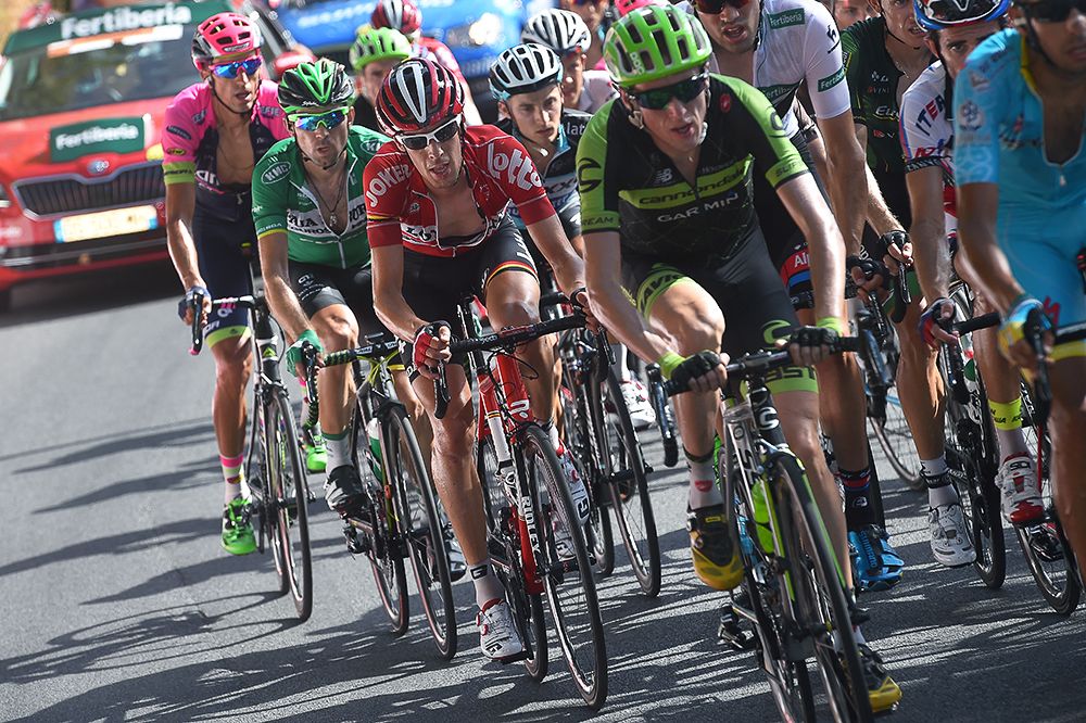 The peloton in action during stage 7.