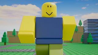 A default player model in Roblox.