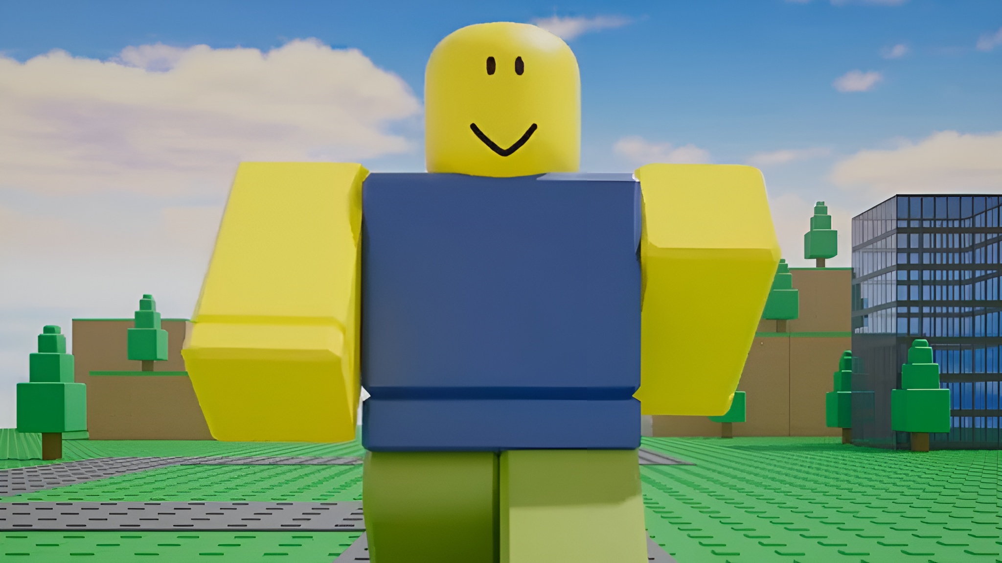 A default player model in Roblox.