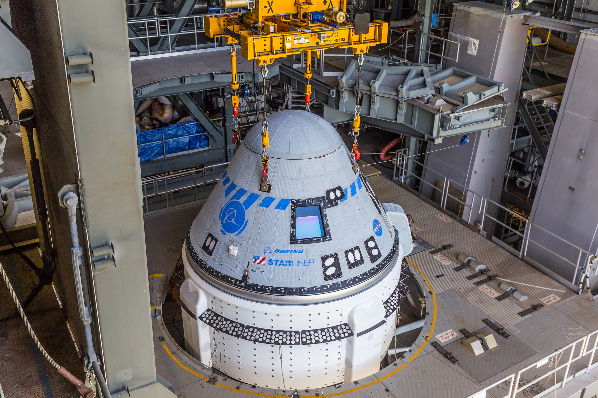 Boeing's Starliner spacecraft sits atop its United Launch Alliance Atlas V rocket on May 4, 2022.