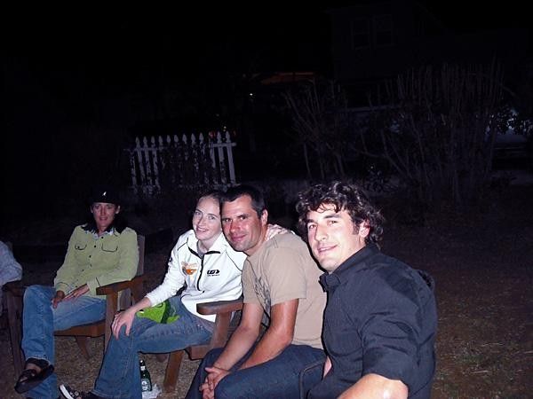 Cody Stevenson enjoying a friend's birthday.
