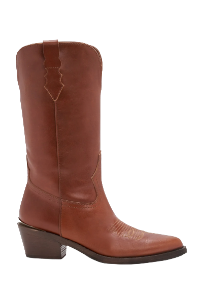 Partlow, Julia Leather Western Boots