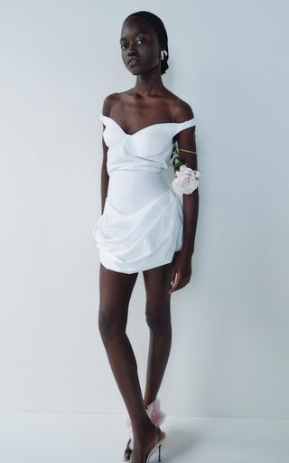 magda butrym white mini dress