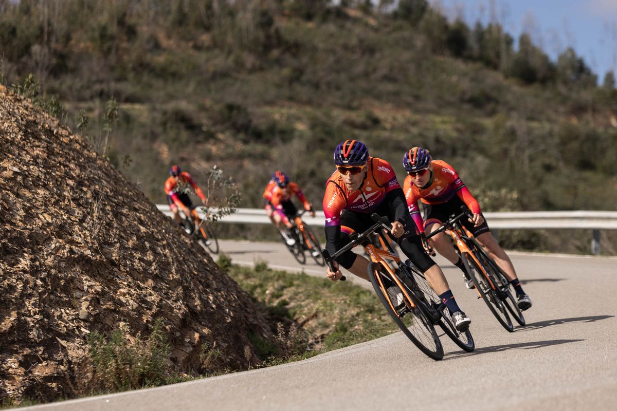 Human Powered Health men on ride on Algarve coast at 2022
