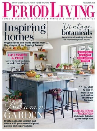 November 2018 Period Living front cover