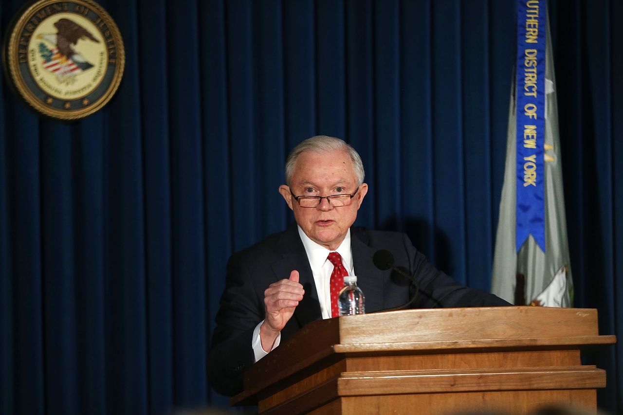 Attorney General Jeff Sessions in NYC