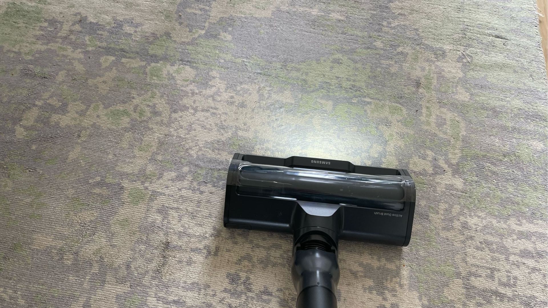 Samsung Bespoke AI Jet Ultra Vacuum on the carpet