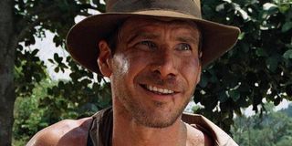 Harrison Ford sporting a face of embarrassment in Indiana Jones and the Temple of Doom