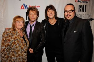 Bon Jovi and Richie Sambora reunite with Desmond Child at the 40th Annual Songwriters Hall of Fame Ceremony