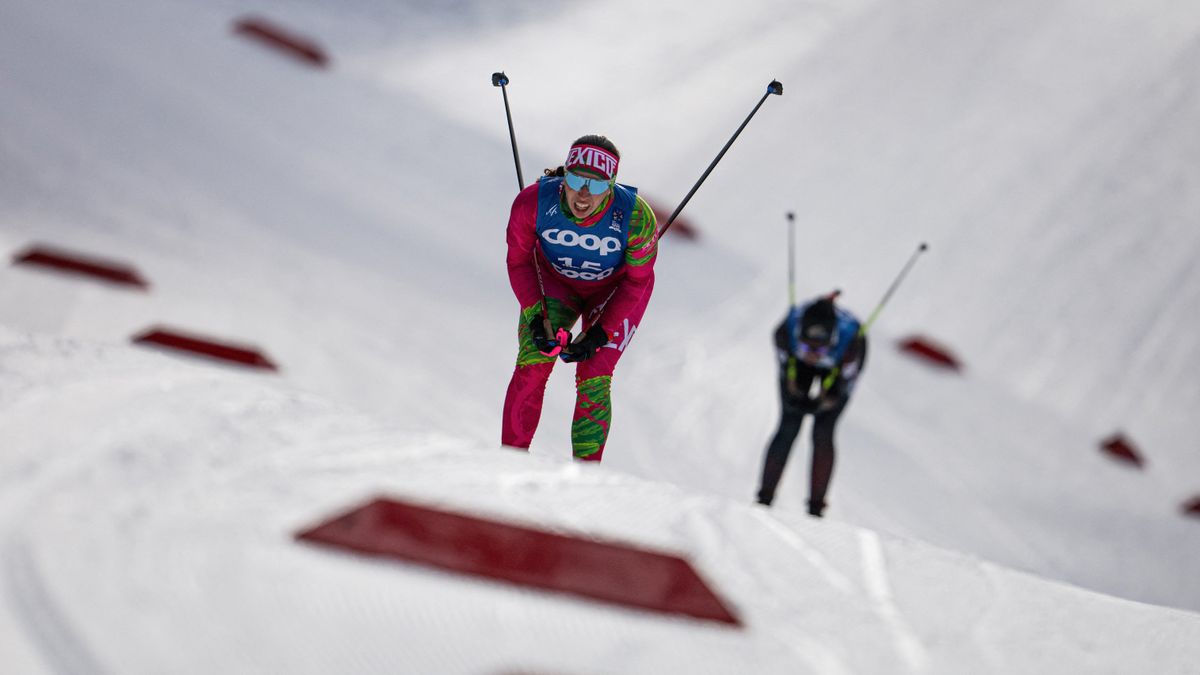 Karla Schleske of Mexico competes during the qualification for the women&#039;s 7,5km interval start classic Cross-country event at the Granasen CC Arena during the FIS Nordic World Ski Championships in Trondheim, Norway