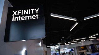 Xfinity Internet display in Comcast Xfinity store