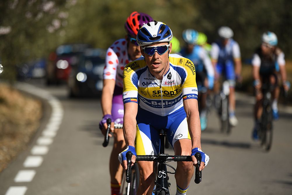 The breakaway during during stage 3 at Volta a la Communitat Valenciana