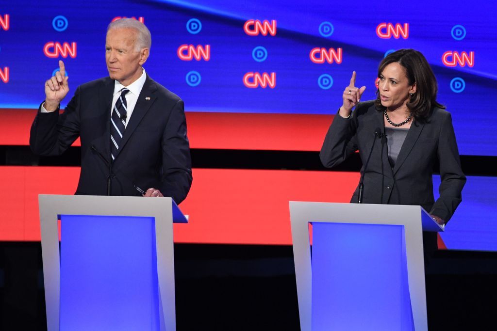 Joe Biden and Kamala Harris.