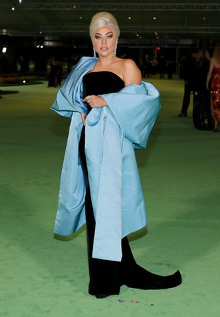 Lady Gaga wearing a Schiaparelli gown
