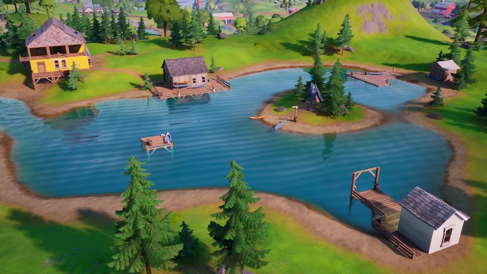 Fortnite Lake Canoe, Lazy Lake, and Flopper Pond locations Where to go