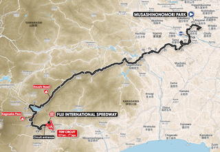 Tokyo 2020 Olympic road race route profile