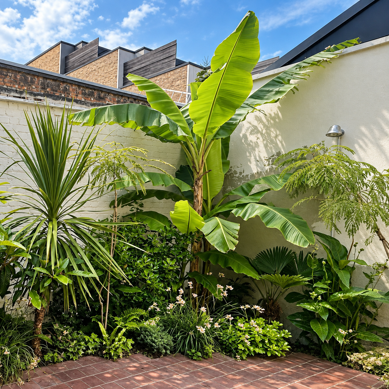 Tropical-looking plants 