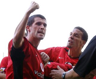 Roy Keane and Rio Ferdinand