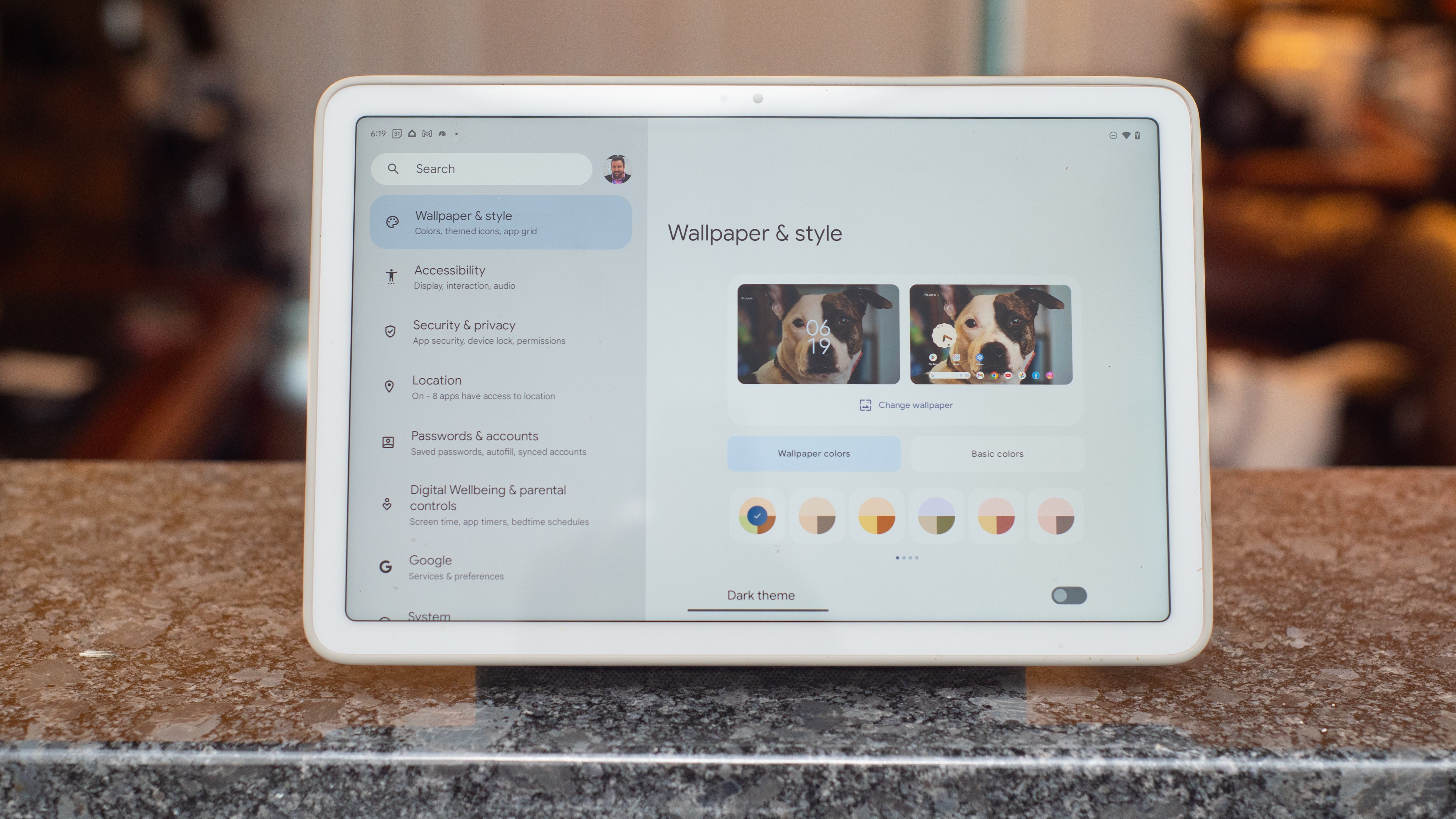 Google Pixel Tablet with speaker dock