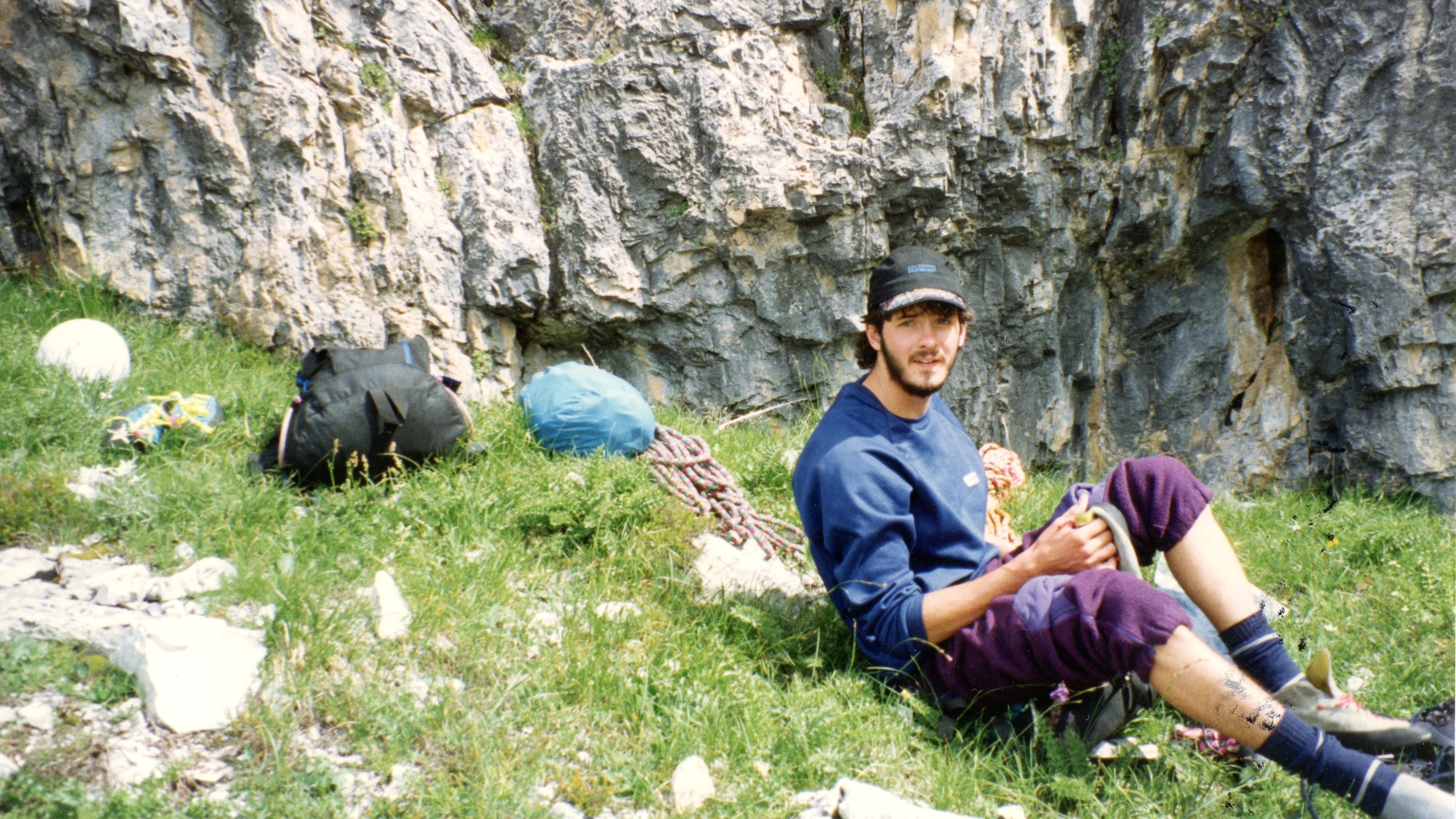 Danny Giovale in Dolomites 1993