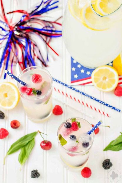 Spiked Triple Berry Basil Lemonade 