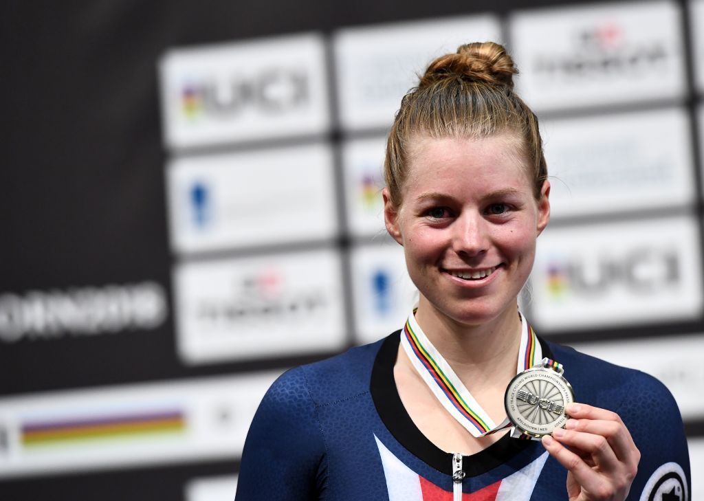 Jen Valente (USA) took silver in the points race