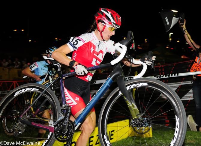 Lea Davison (Specialized) putting in a second place performance