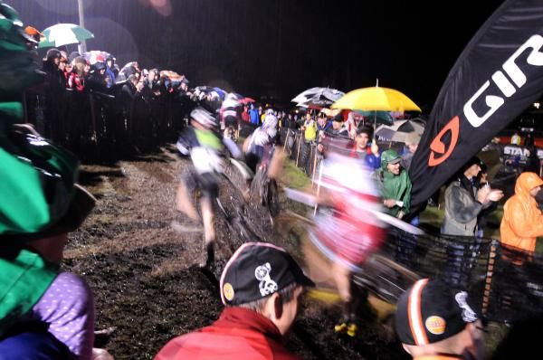 A huge crowd was on hand for the races at the Marymoore Velodrome.