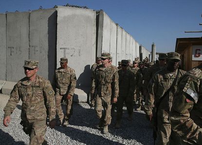 U.S. ceremonially ends combat mission in Afghanistan