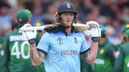 England batsman Ben Stokes reacts after his dismissal in the defeat against Pakistan 