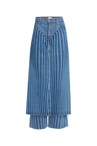Jean Paul Gaultier Blue 'the Denim Pant Skirt' Jeans
