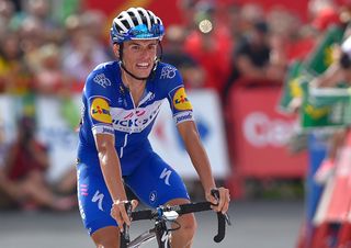 Enric mas dropped from third to fourth during stage 19 at the Vuelta