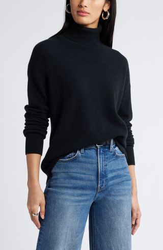 Plain black turtleneck womens best sale