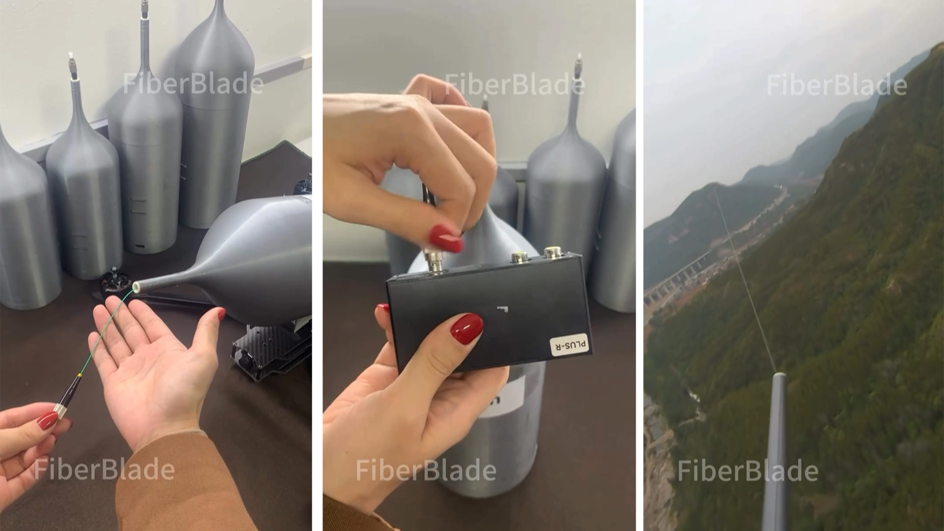 Optical fiber spools for FPV drones