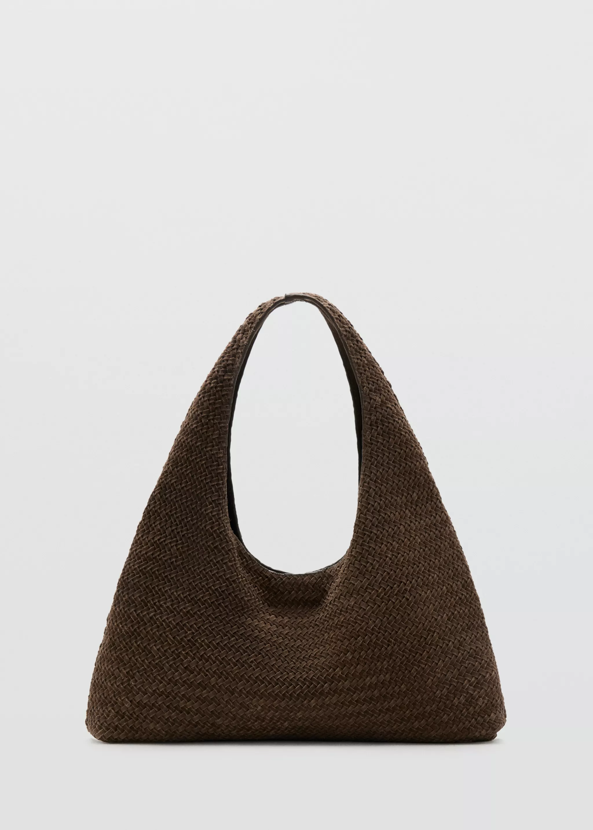 Medium Braided Leather Shoulder Bag - Women | Mango United Kingdom