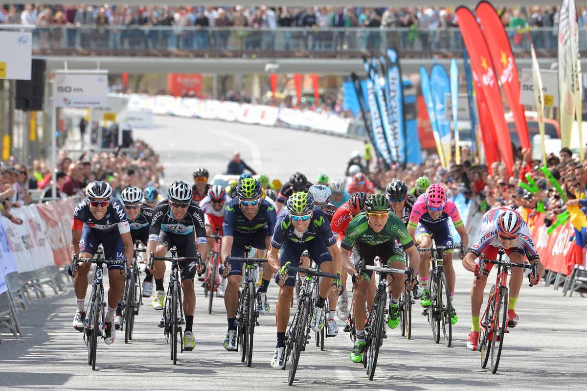 The final sprint for the stage win