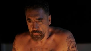 Javier Bardem looking intense in Cape Fear