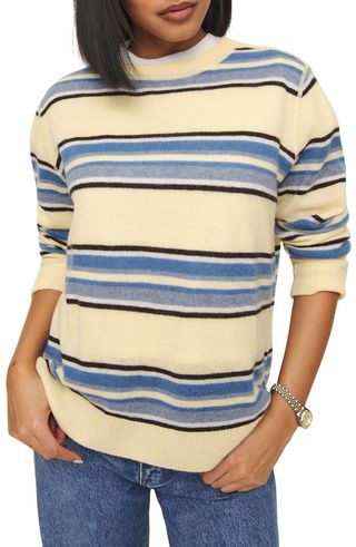 Stripe Cashmere & Wool Sweater