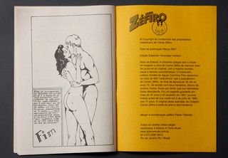 Man & woman kissing on left, inside back cover on right