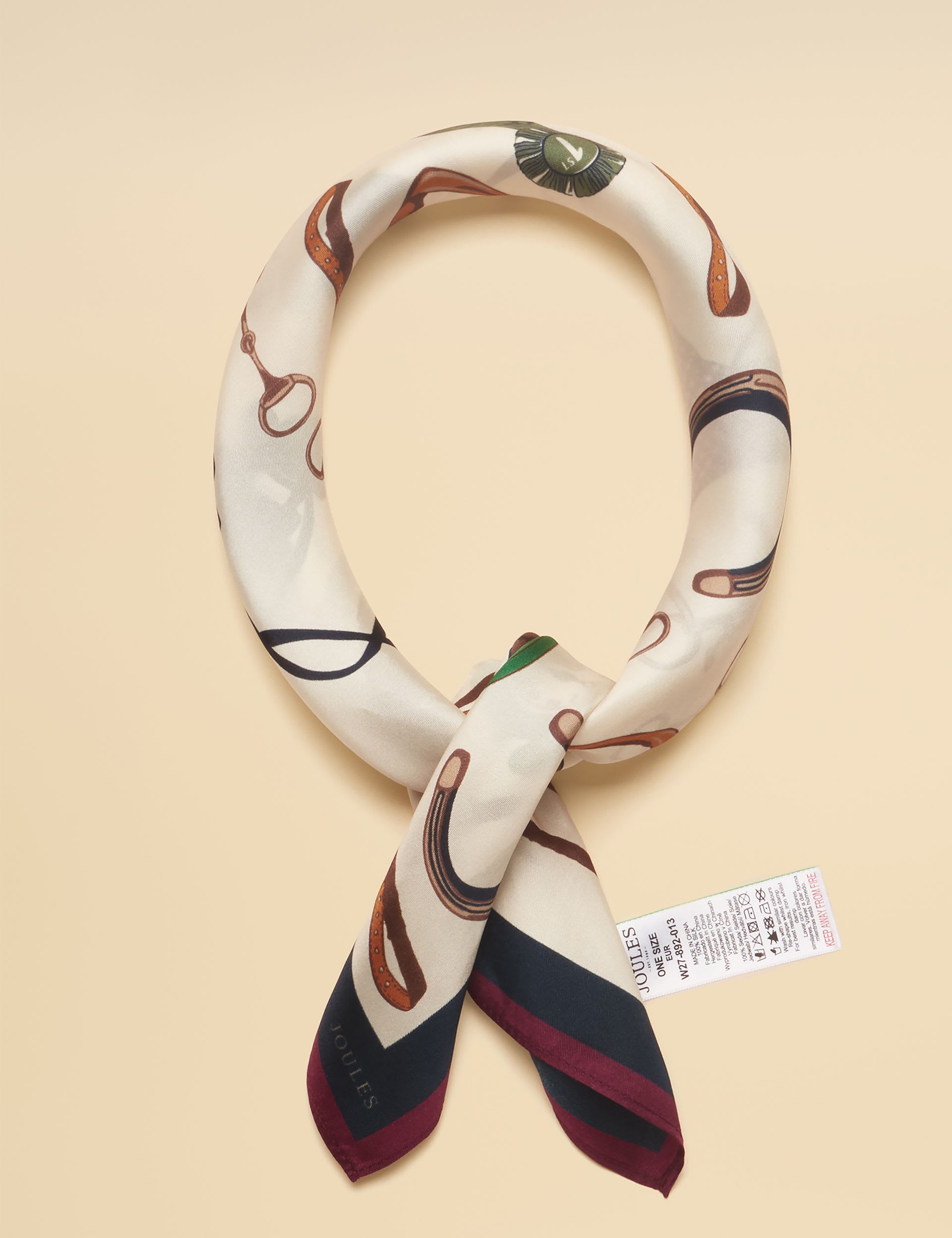 Pure Silk Printed Square Neckerchief