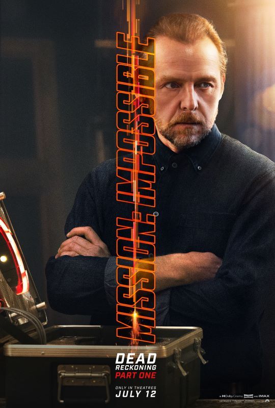 Simon Pegg Mission: Impossible - Dead Reckoning Part One poster