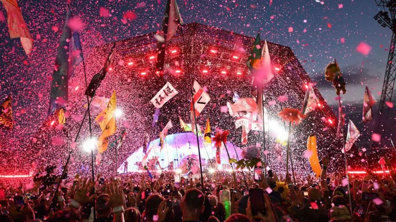 The Pyramid Stage at Glastonbury