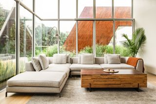 Conservatory in midcentury LA home, part of Seth Rogen's retreat
