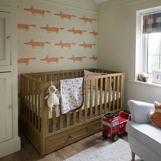 child room with crib